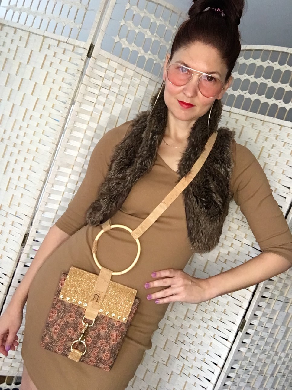 Street Fashion Női Táska - Rózsás Leopárd — 4. nézet