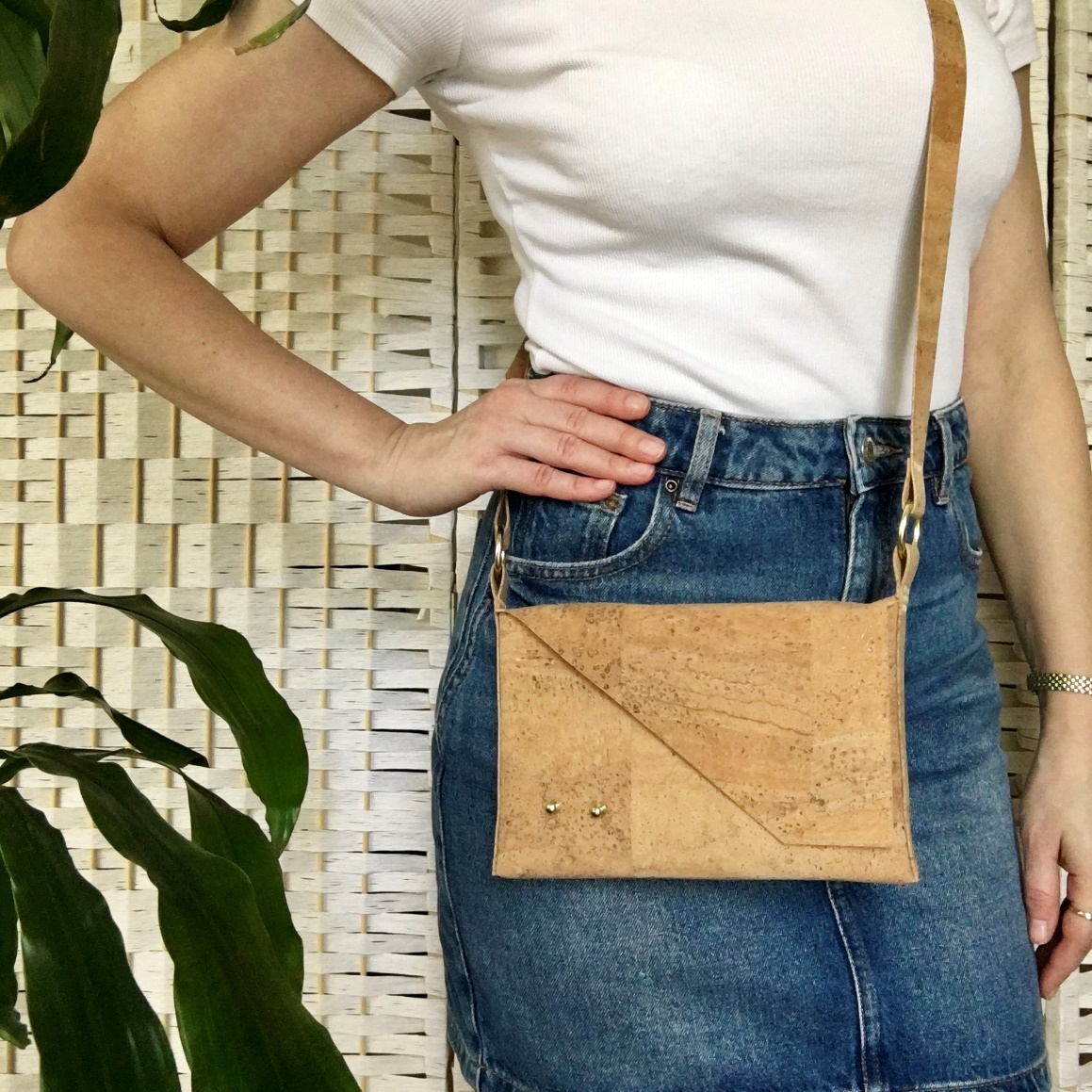 Basic Parafa Crossbody Táska - Natúr — 7. nézet
