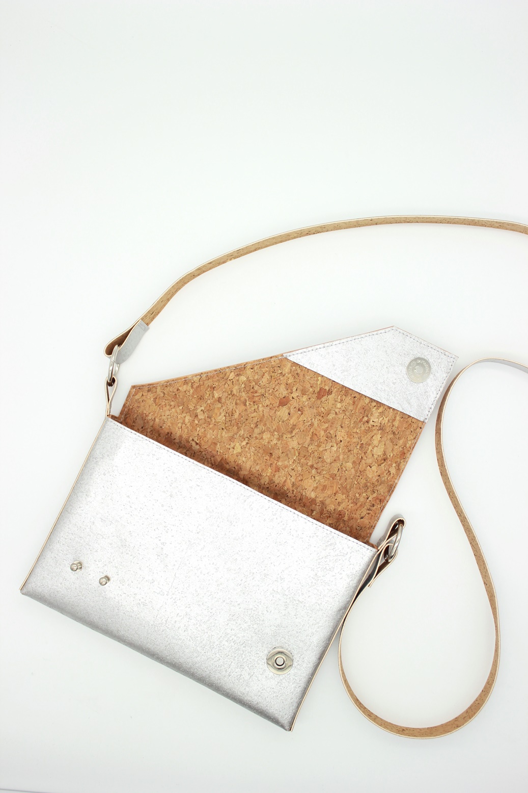 Basic Parafa Crossbody Táska - Ezüst — 6. nézet